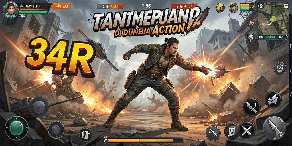 Gameplay menegangkan saat beraksi di 34R.