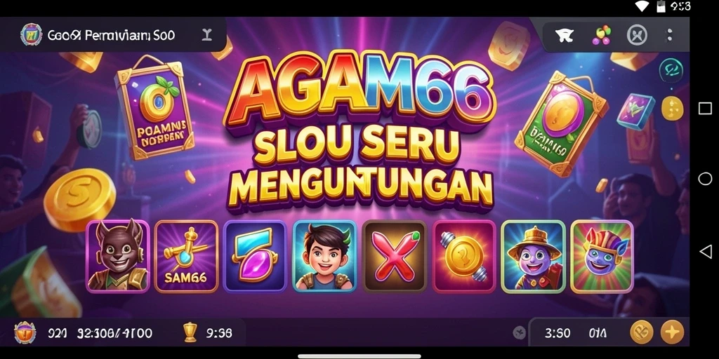 Tampilan menarik AGAM66 dengan gameplay Slot yang seru.