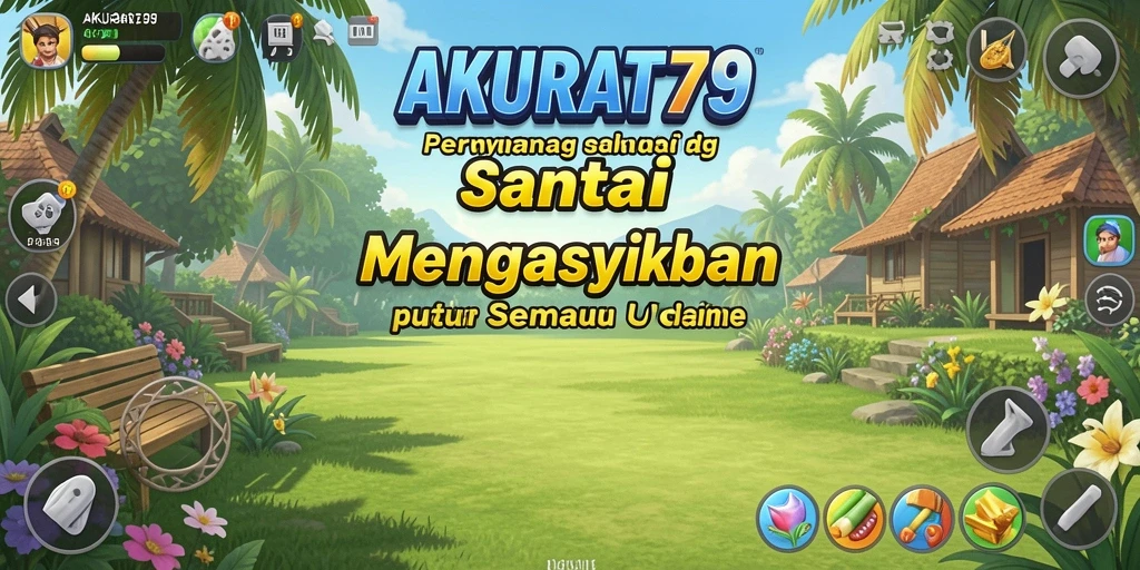 Tampilan gameplay AKURAT79 yang ceria dan menarik.