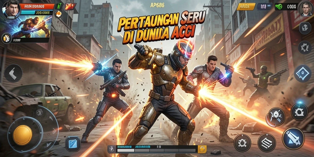 Gameplay seru AP686 dengan aksi penuh tantangan.