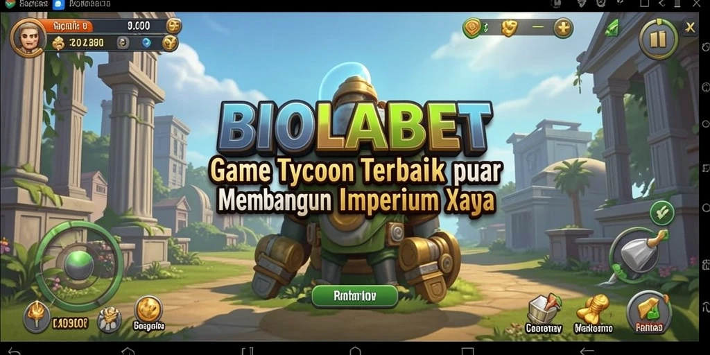 Tampilan gameplay <strong>BIOLABET</strong> saat membangun bisnis Tycoon.