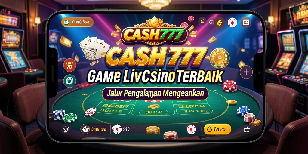 Tampilan gameplay Live Casino yang menakjubkan di CASH777.