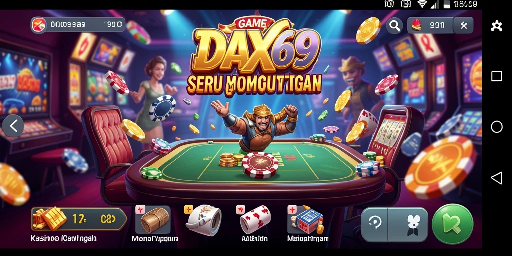 Tampilan permainan DAX69 yang mendebarkan dengan berbagai pilihan permainan kasino.