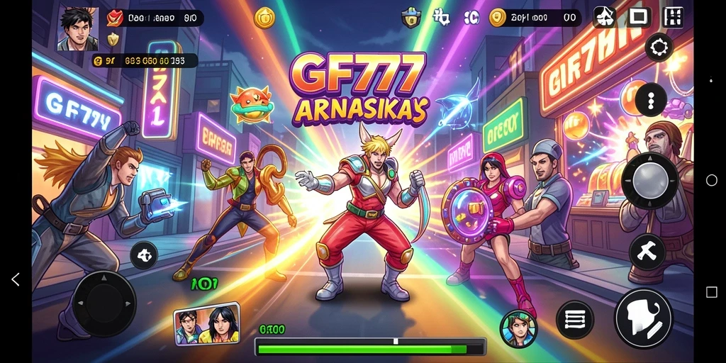 Tampilan gameplay GF777 yang penuh aksi dan keseruan.