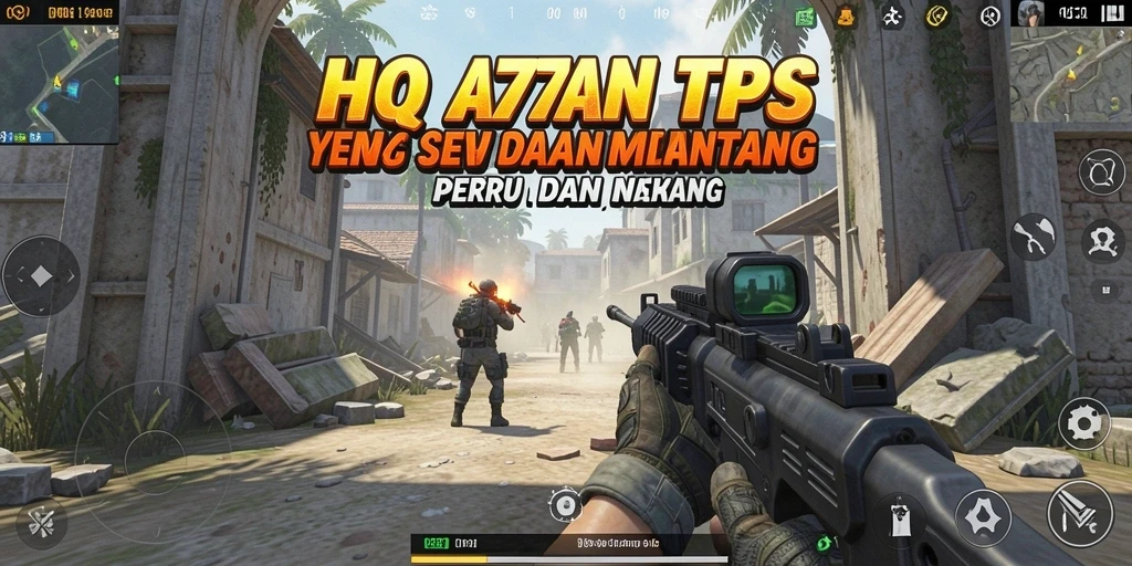 Tampilan gameplay HQ777 yang menegangkan dengan aksi peperangan.