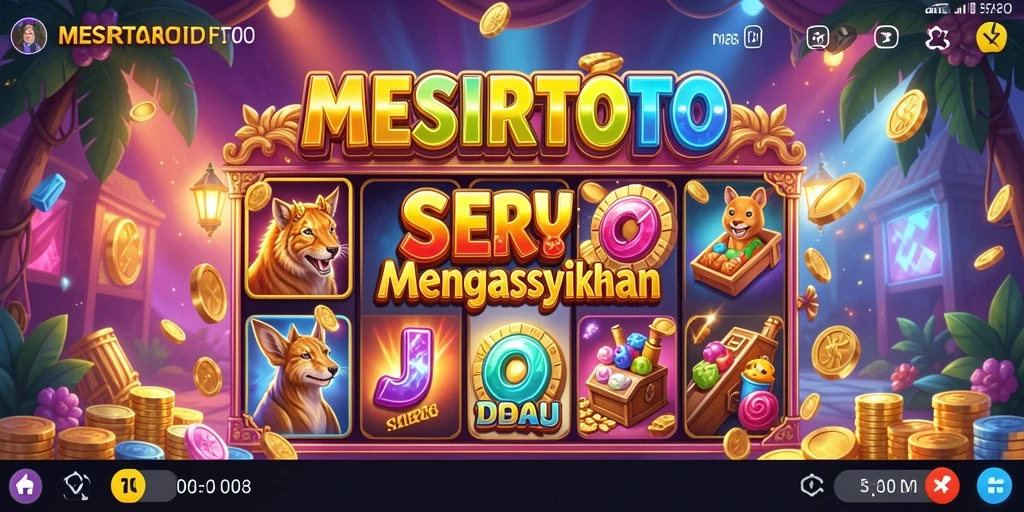Tangkapan layar <strong>MESIRTOTO</strong> menunjukkan gameplay slot yang seru.
