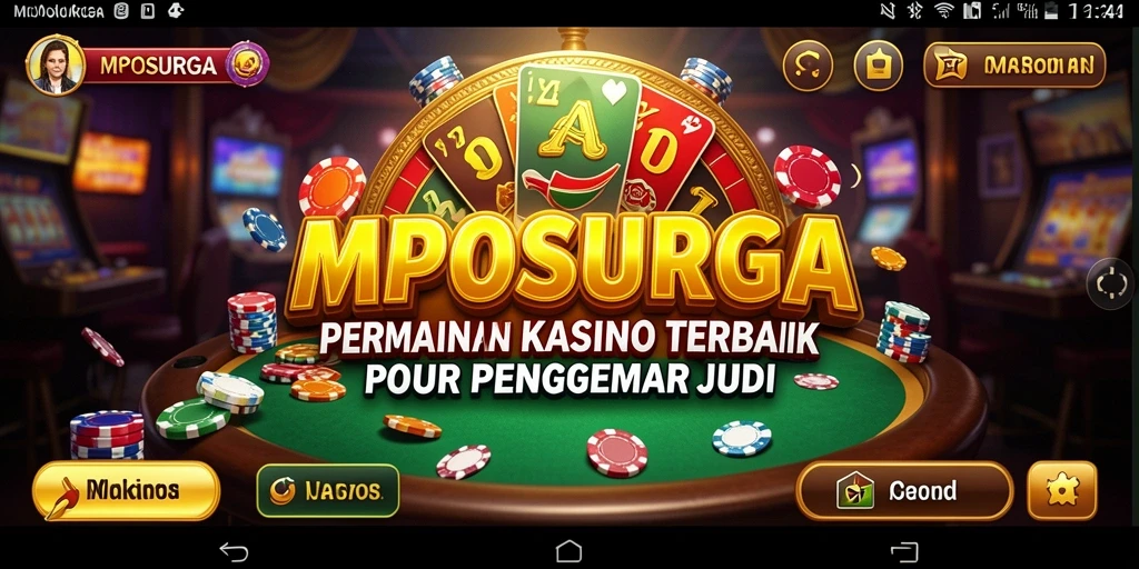 Tampilan menarik gameplay MPOSURGA dalam suasana Kasino.