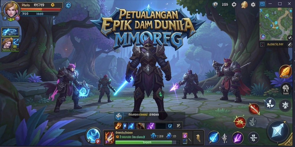 Screenshot gameplay RP6789 yang menunjukkan aksi petualangan MMORPG yang seru.