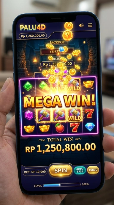 Tampilan utama aplikasi palu4d dengan navigasi yang intuitif.